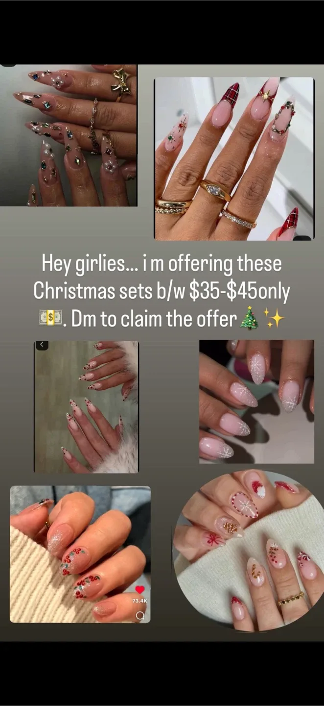 Christmas Nail Sets - $35-$45