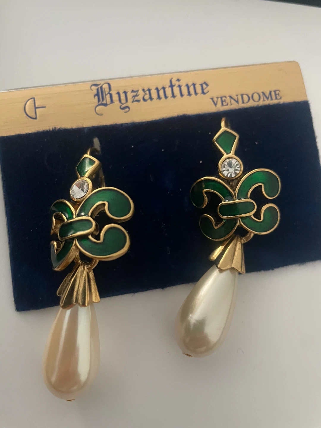 Designer Byzantine Vendome Drop Earrings - photo 2