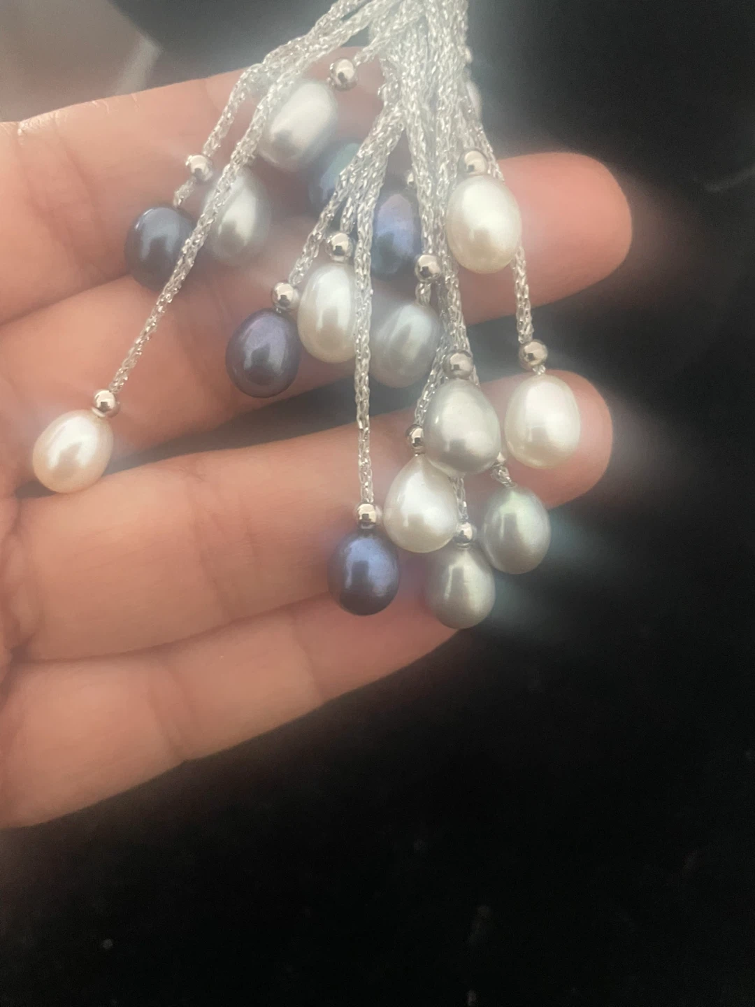 Natural Pearl Necklace & Earrings Set - photo 2