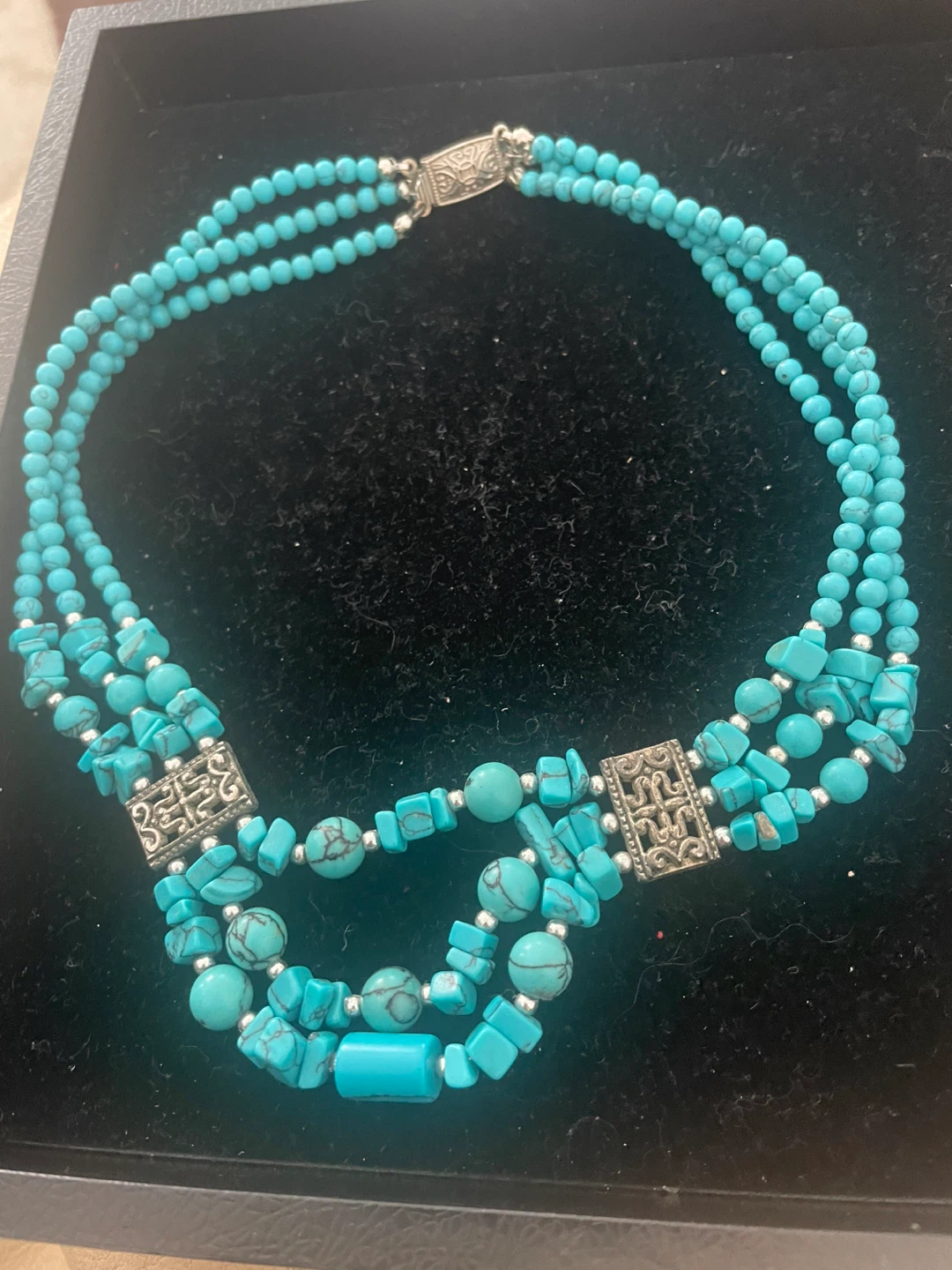 genuine Turquoise Beaded Necklace - photo 4