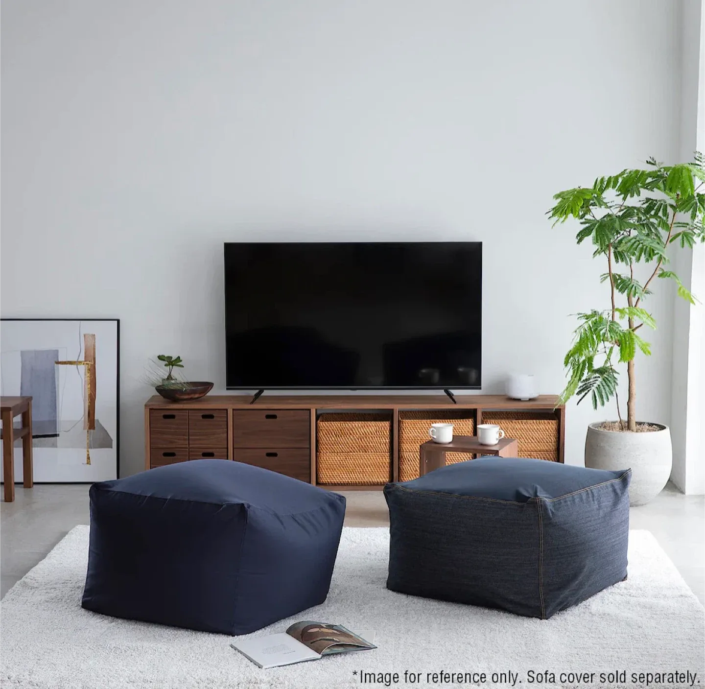 MUJI Body Fit Cushion with a cover mocha cover image indicator(2)