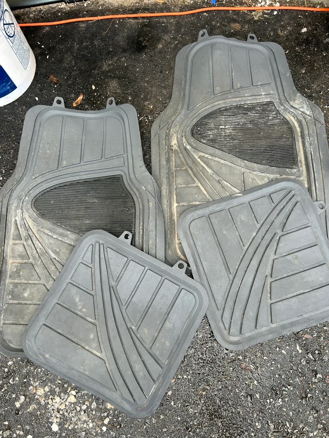 Set of Gray Car Floor Mats