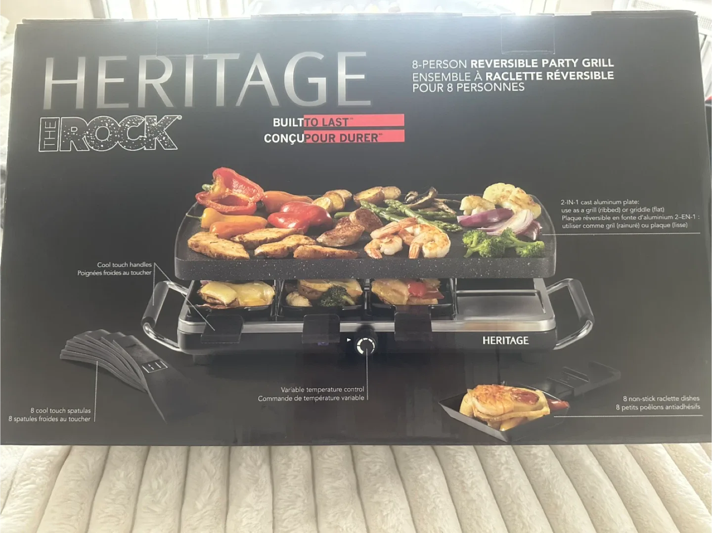 #Cleanout The Rock 8-Person Reversible Party Grill