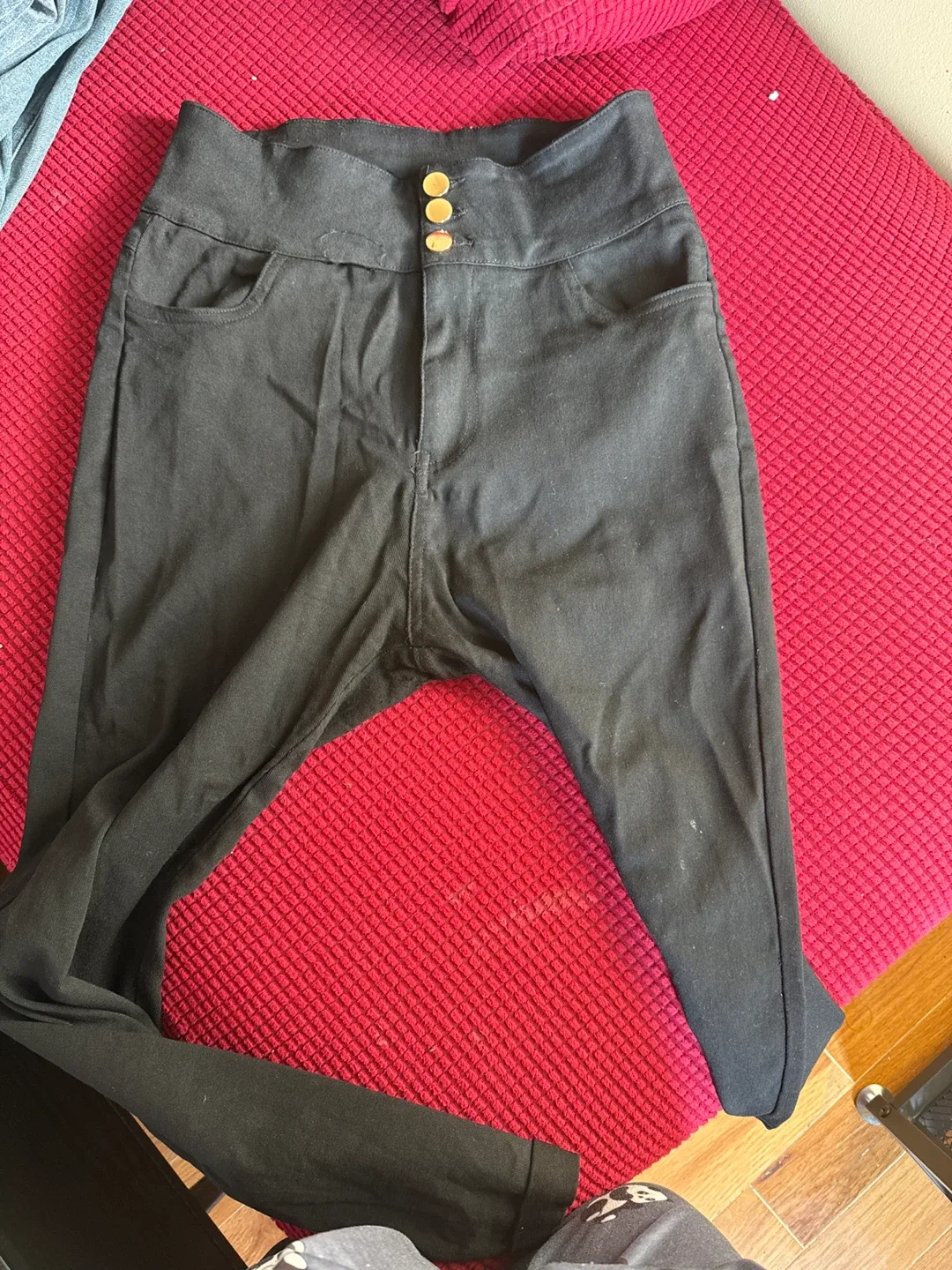 Black High-Waisted Pants