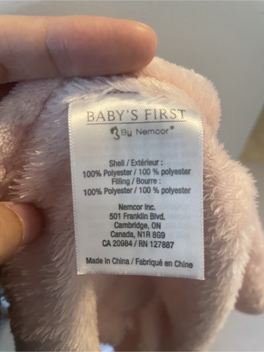 Baby's First Nemcor Pink Bunny Comforter - photo 4