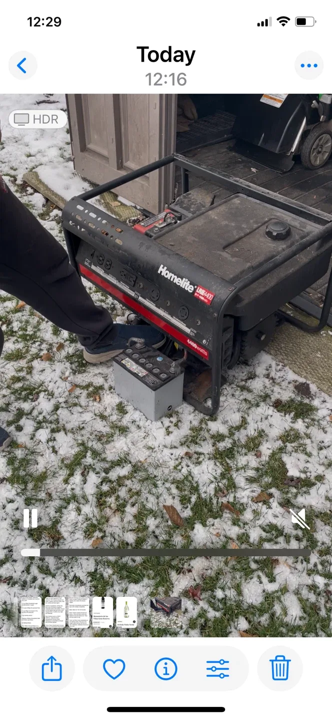 Homelite LRIE4400 Generator - 4400 Watts