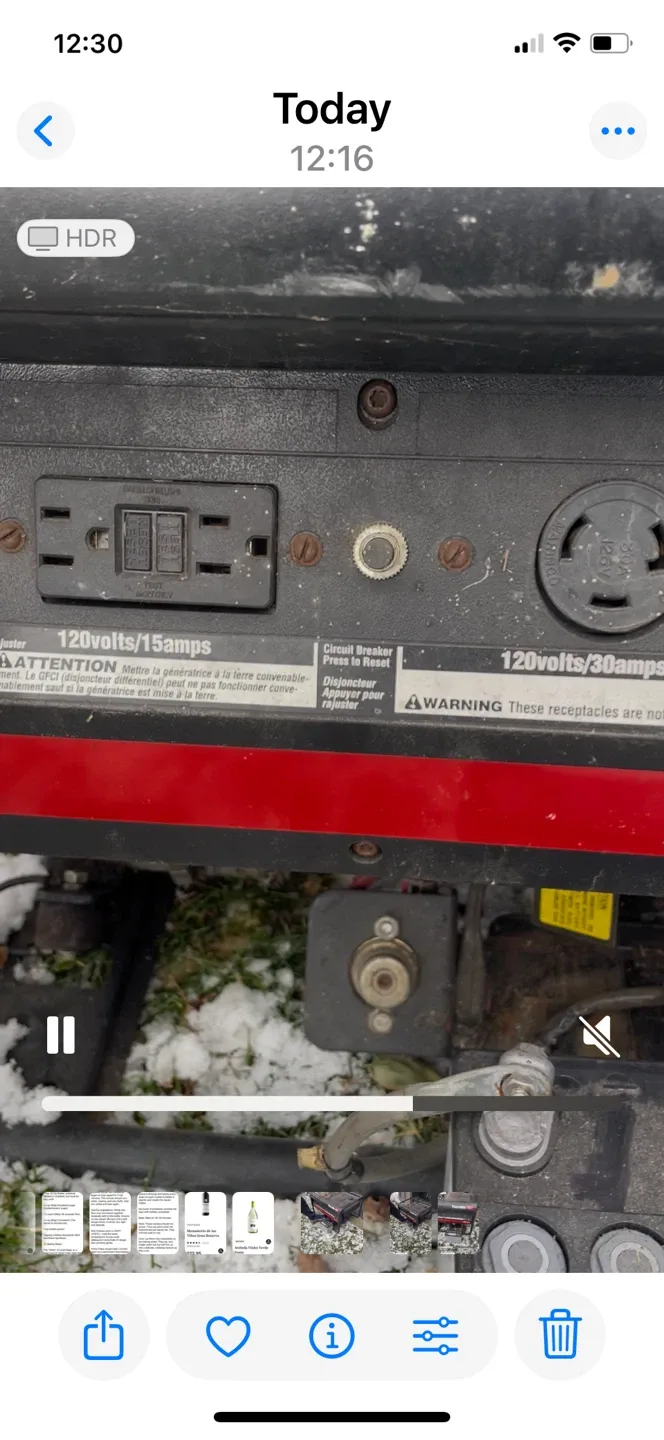 Homelite LRIE4400 Generator - 4400 Watts image indicator(3)