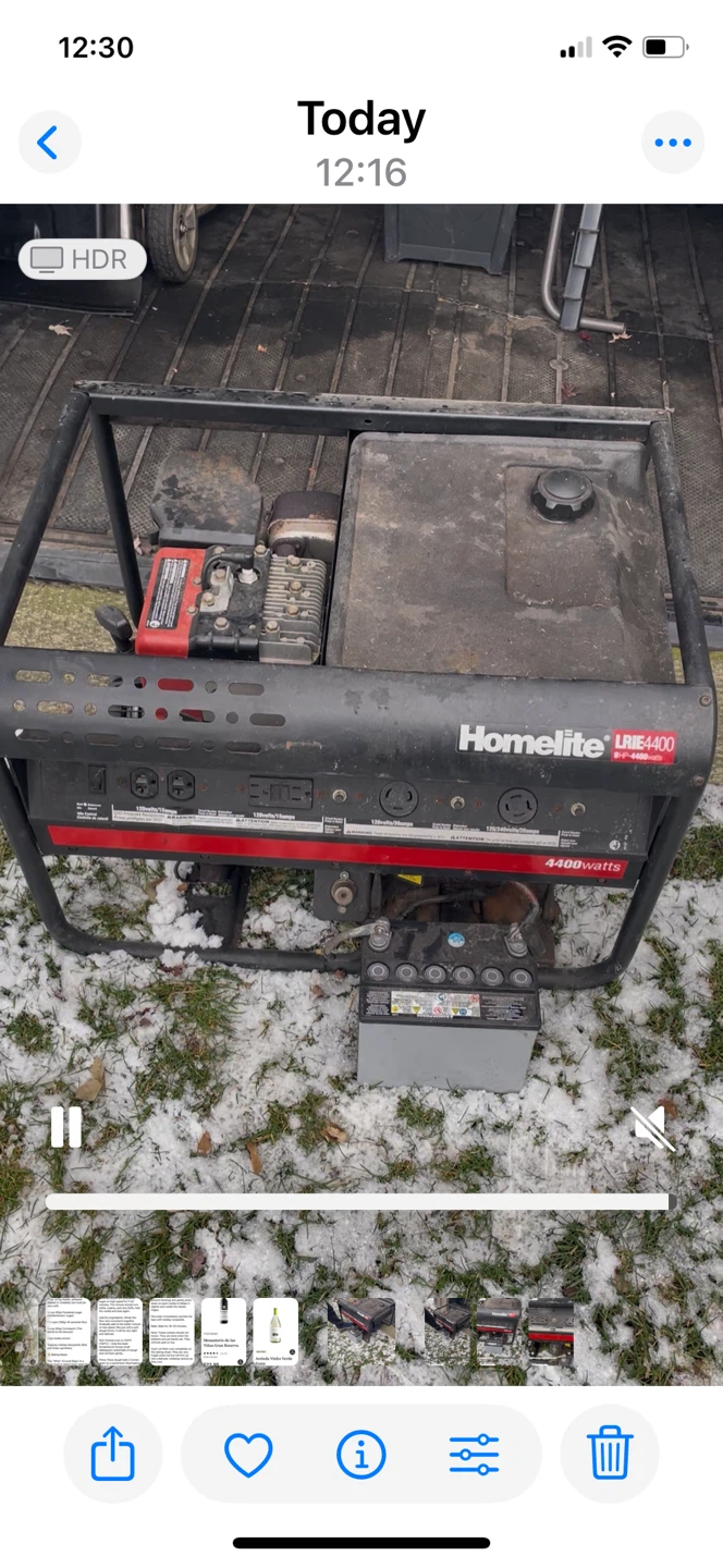 Homelite LRIE4400 Generator - 4400 Watts - photo 4