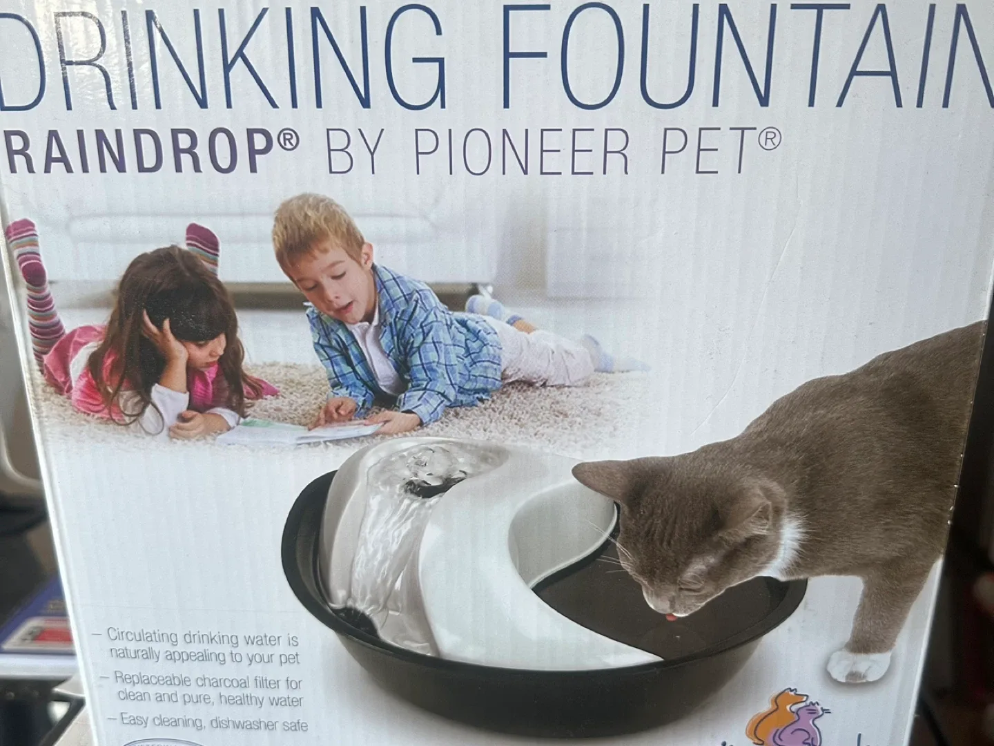 #Cleanout Pet Raindrop Drinking Fountain