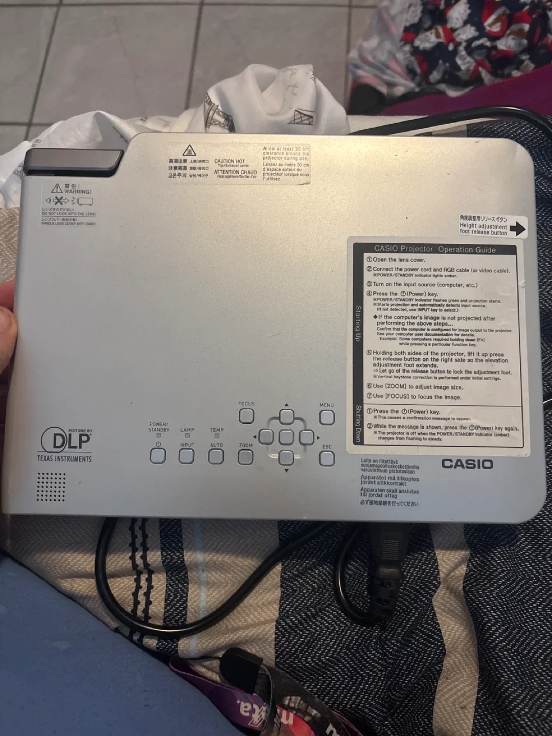 Casio Projector XJ-S47 image indicator(2)