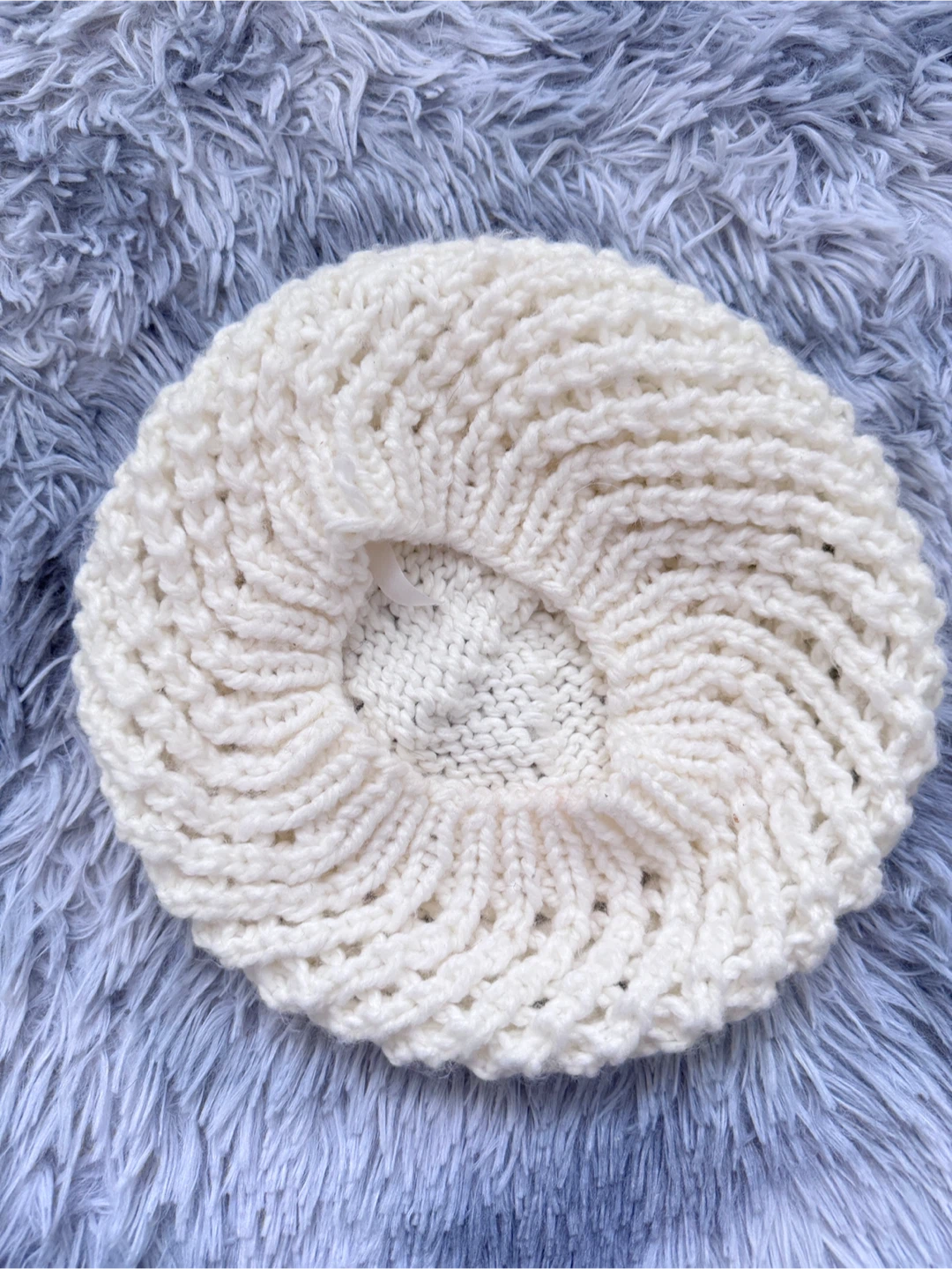 Smart Set White Knit Beret - photo 2