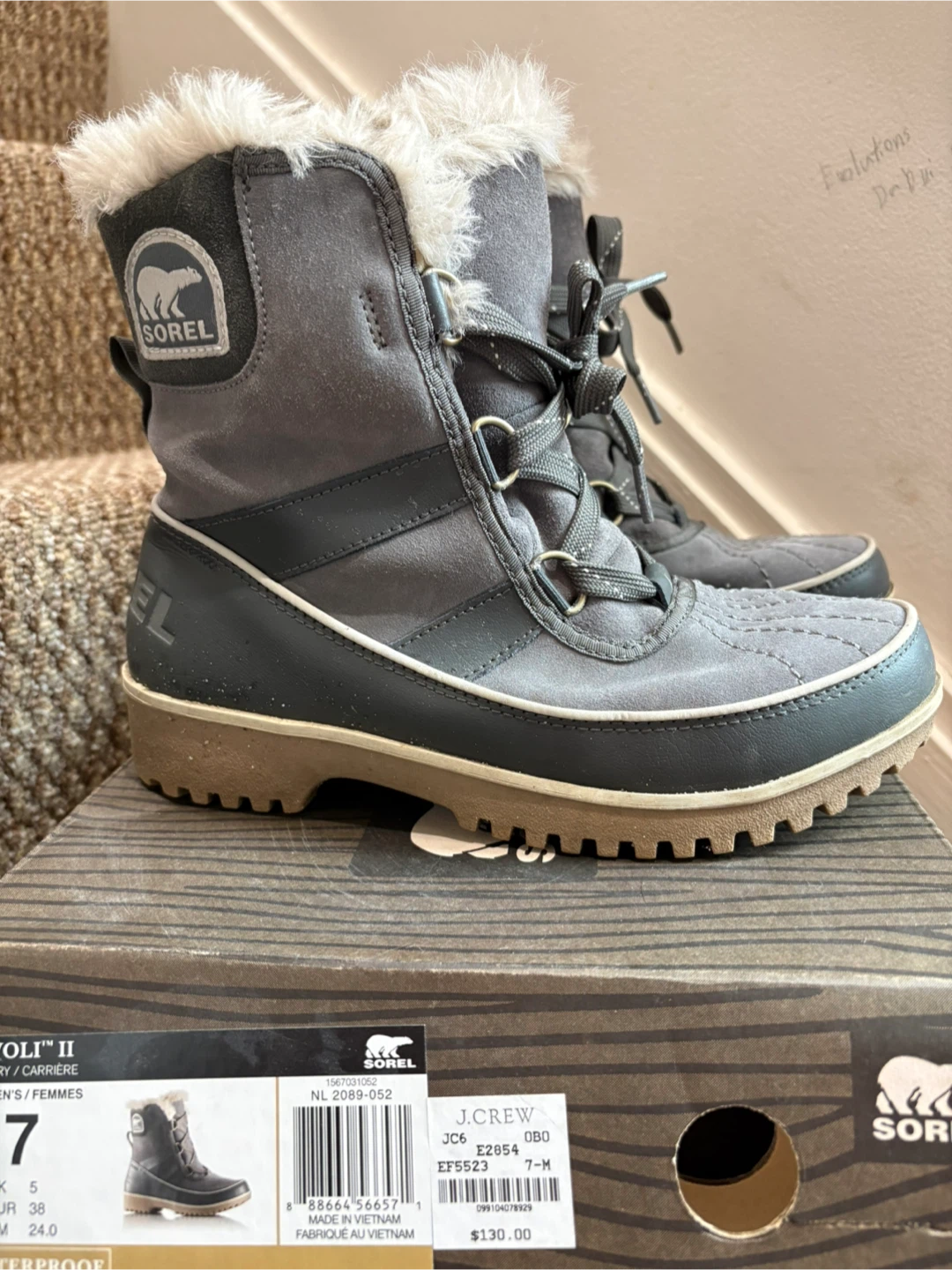 #Cleanout Sorel Tivoli II Gray Winter Boots - Size 7 - photo 2