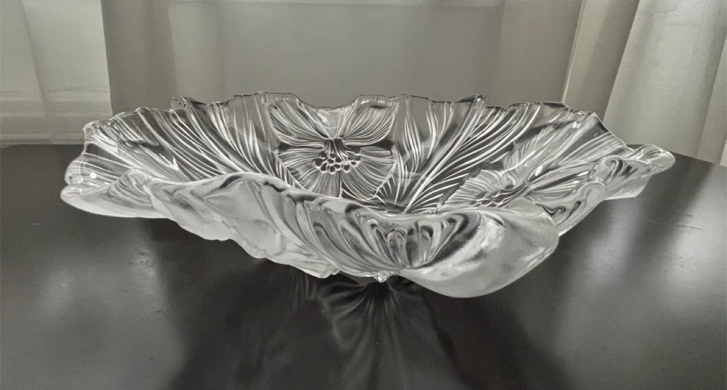 Vintage Mikasa Frost Crystal Floral Bowl image indicator(3)