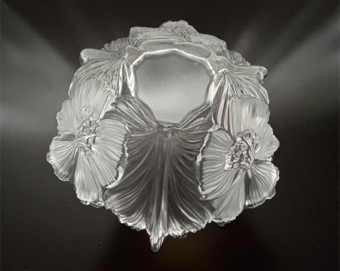 Vintage Mikasa Frost Crystal Floral Bowl image indicator(5)