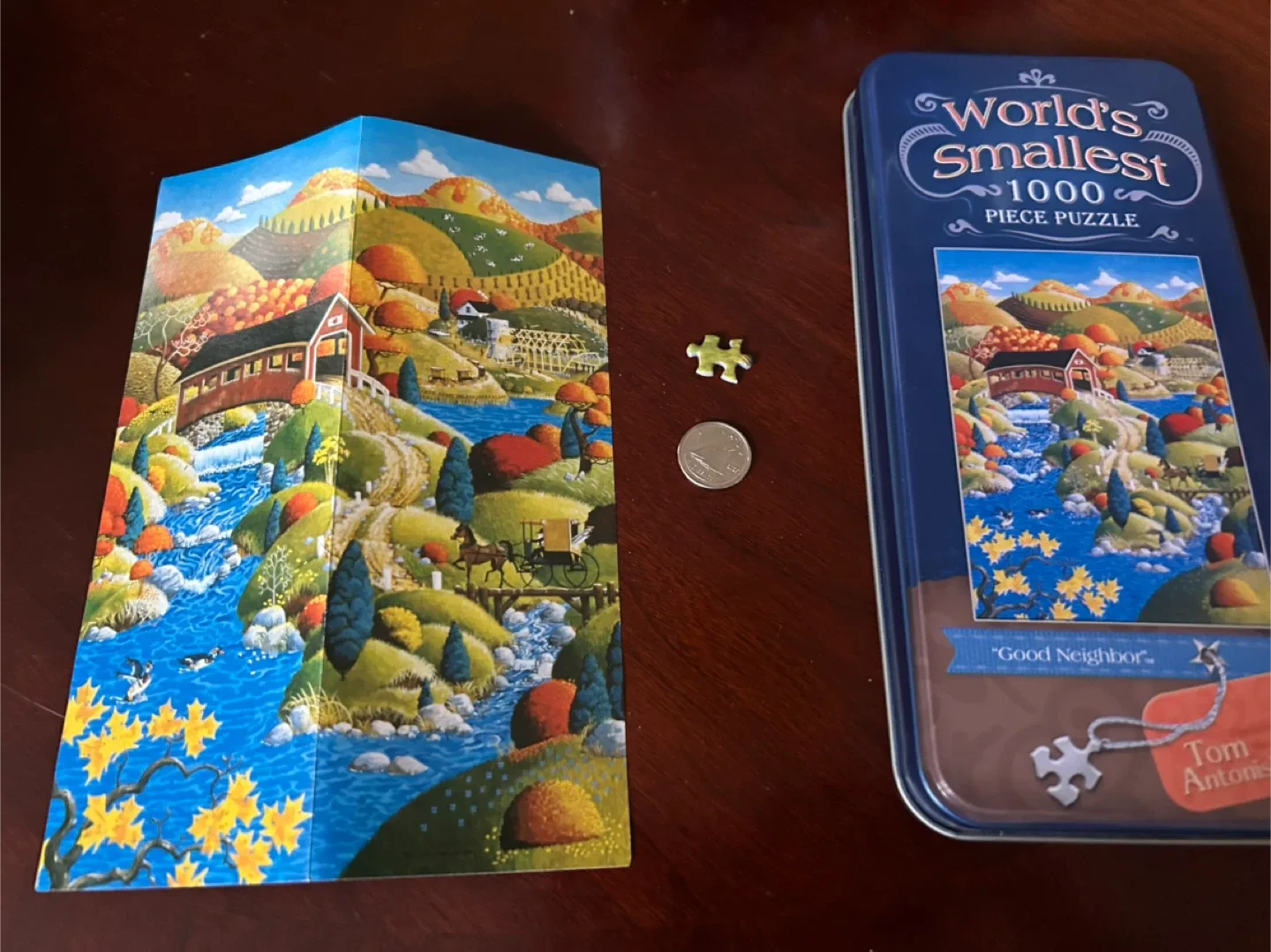 $5  World's Smallest 1000 Piece Puzzle micro mini pieces image indicator(4)