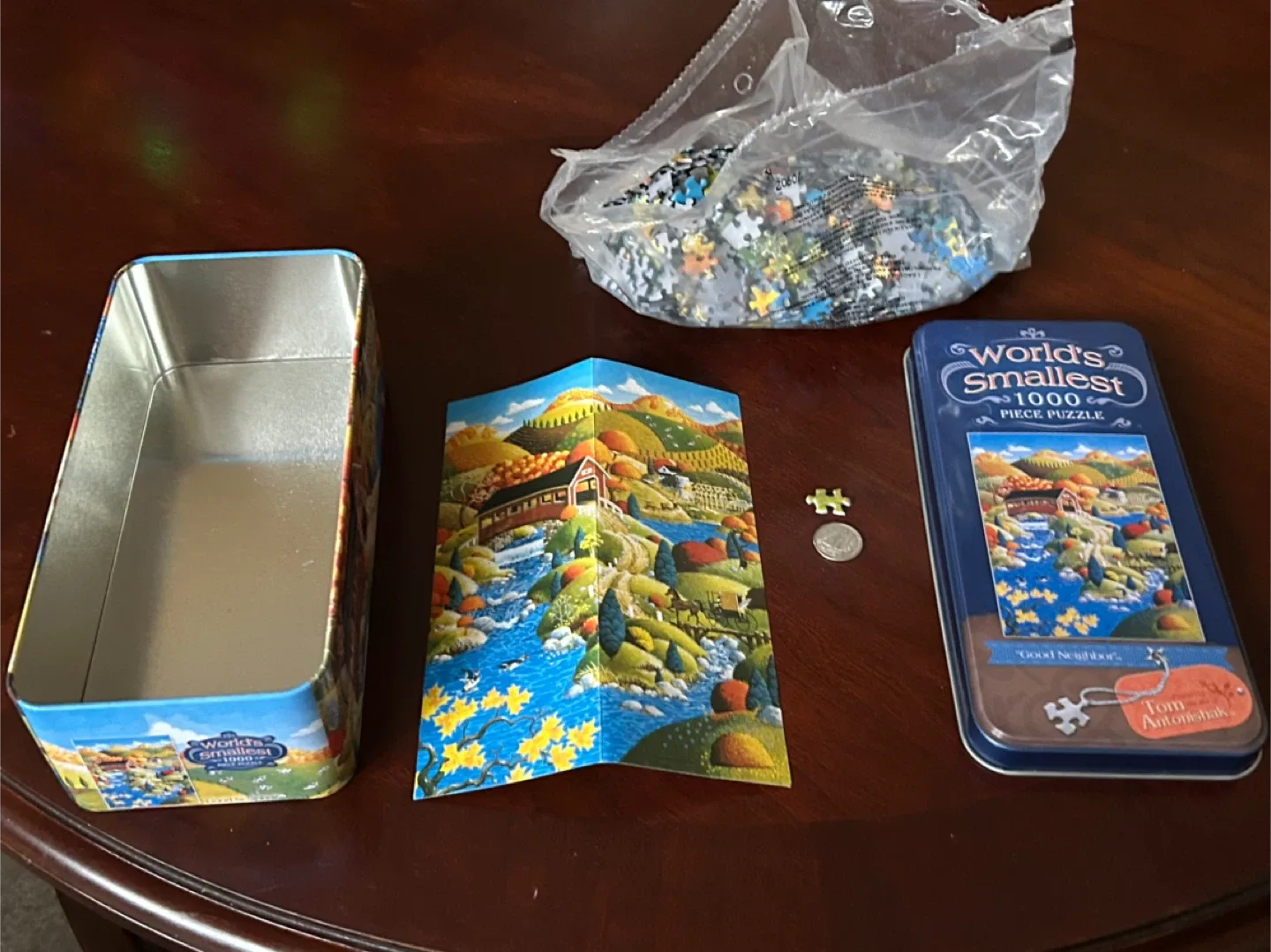 $5  World's Smallest 1000 Piece Puzzle micro mini pieces image indicator(2)