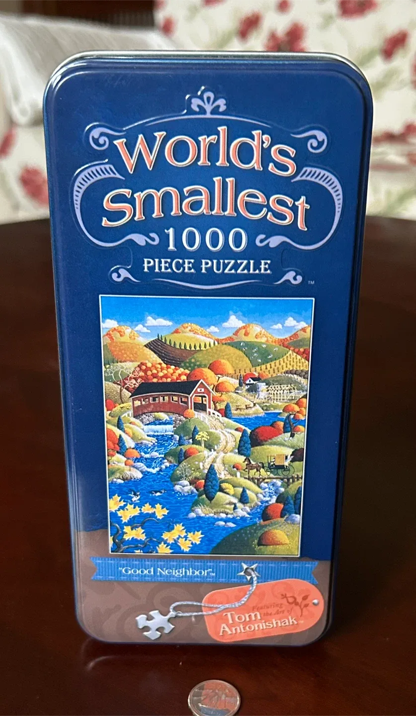 $5  World's Smallest 1000 Piece Puzzle micro mini pieces image indicator(9)