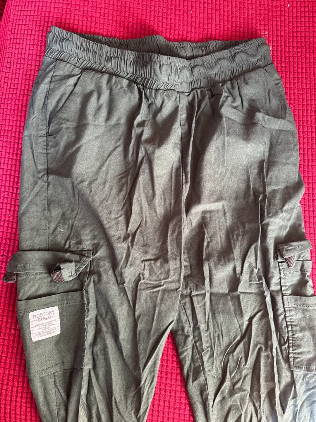 Rostory Child Olive Cargo Pants