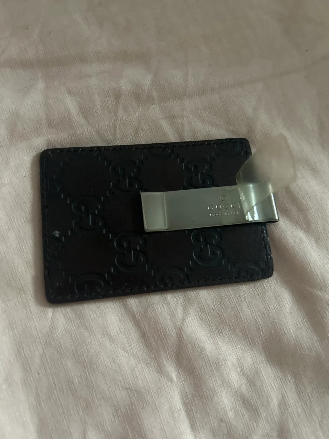 Gucci Leather Card Holder with Money Clip