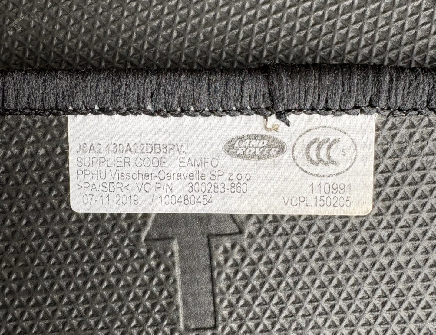 Land Rover Velar Black Floor Mats - Full Set - photo 3