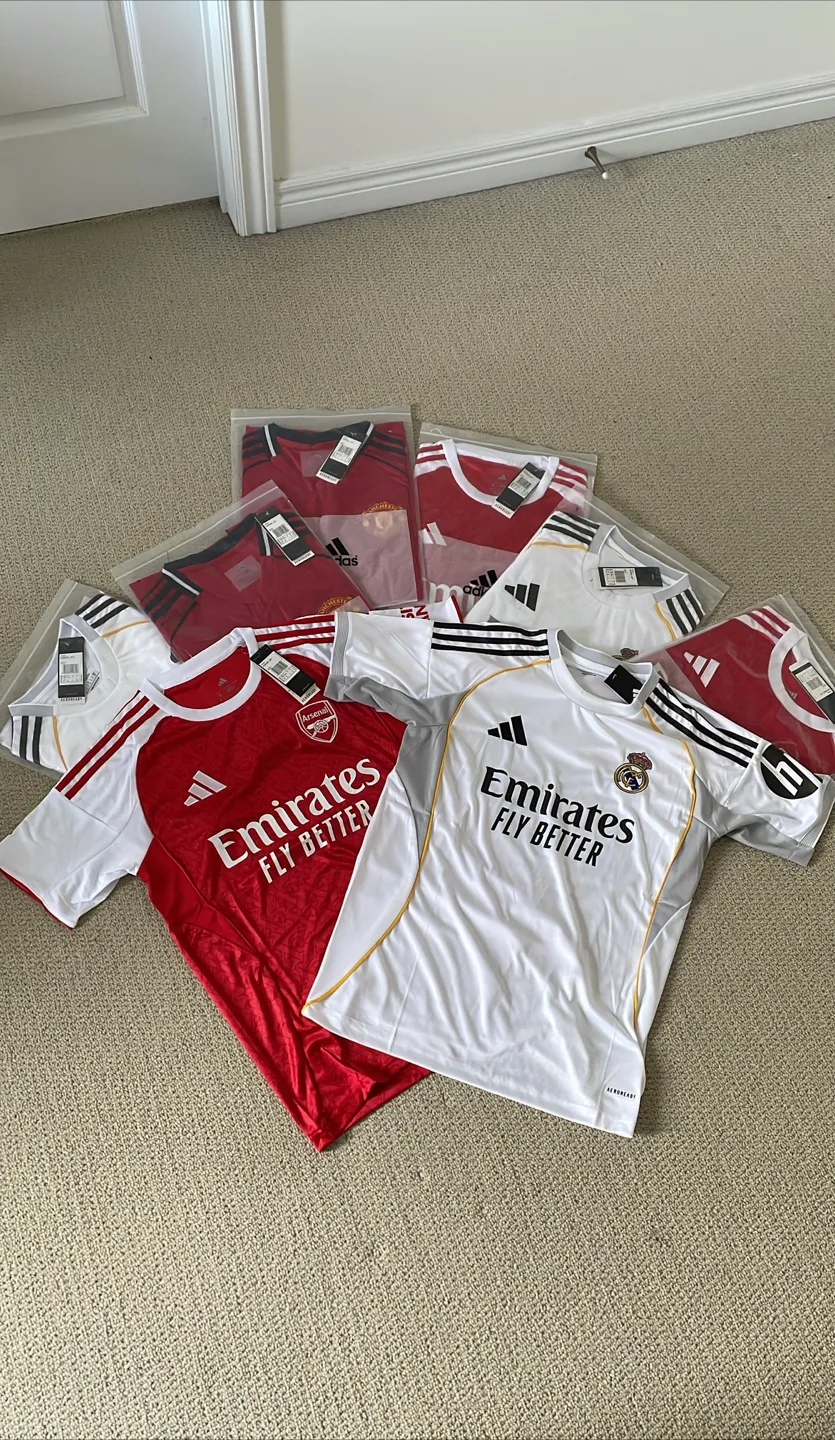 Adidas Arsenal & Real Madrid Soccer Jerseys