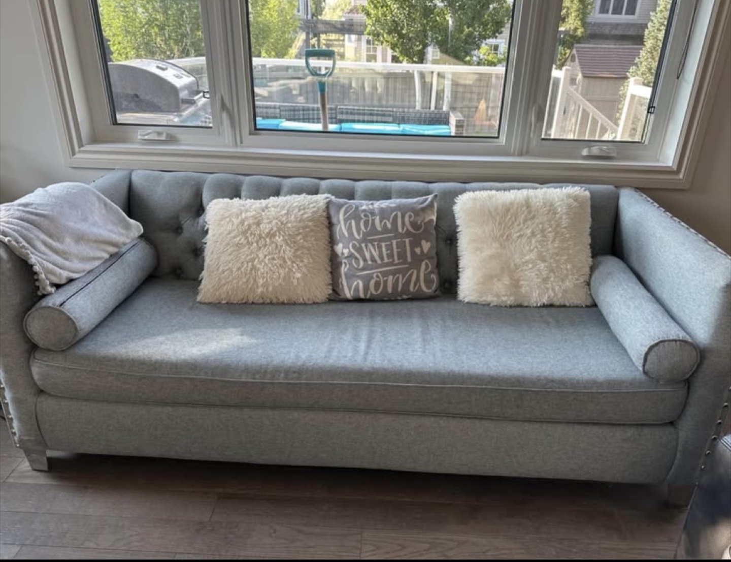 Grey living set (Loveseat + Sofa) - photo 3