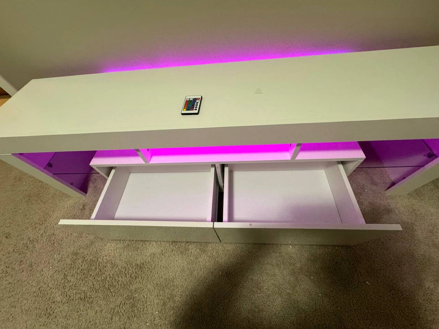 White LED Entertainment Unit - photo 3