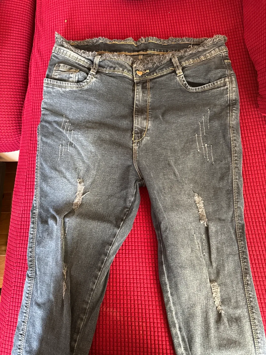 Distressed Denim Jeans