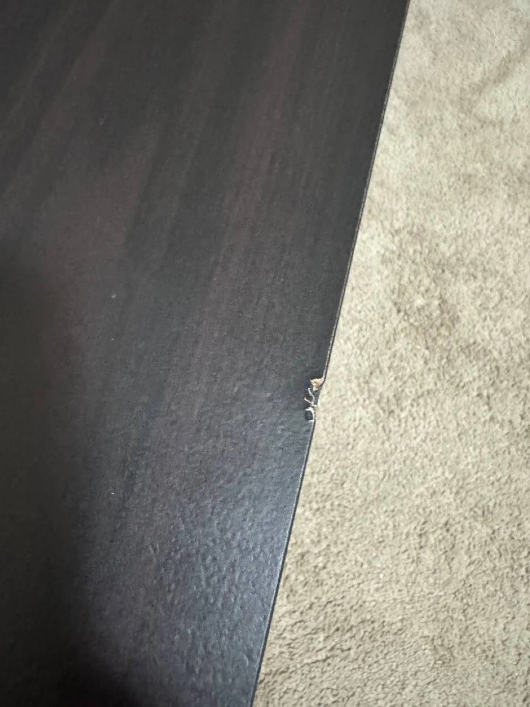 Dark Brown Media Console with Rattan Doors - photo 4