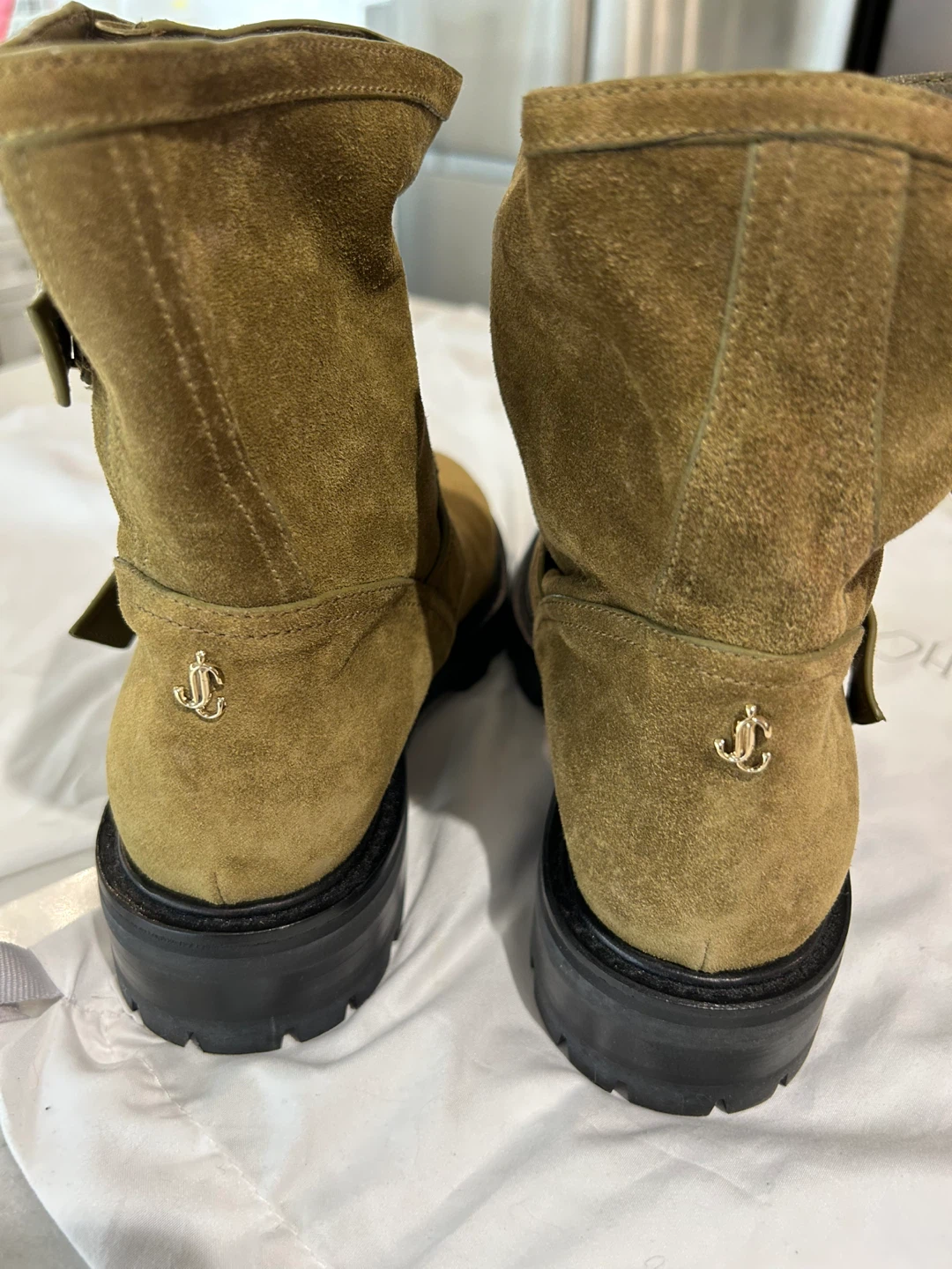 Jimmy Choo Suede Biker Boots - photo 5
