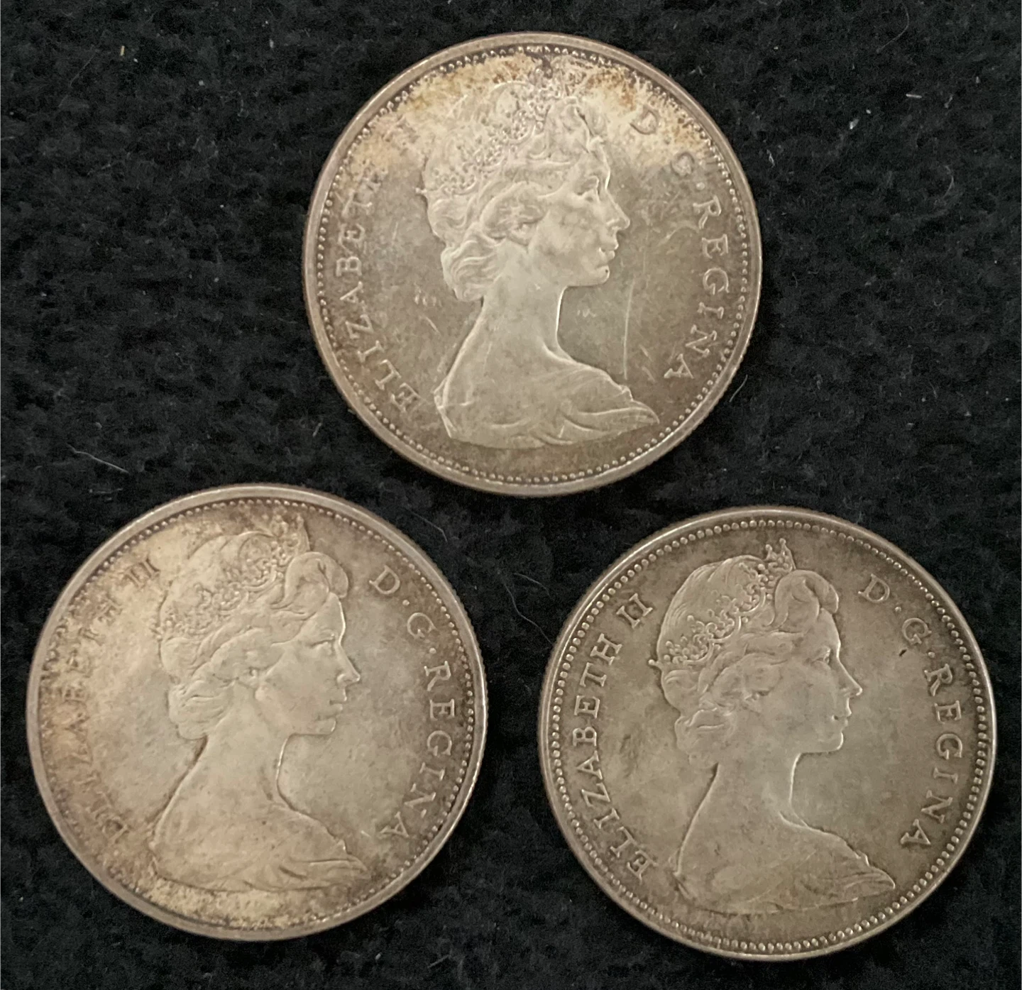 Canadian Silver Dollars - 1965 & 1966