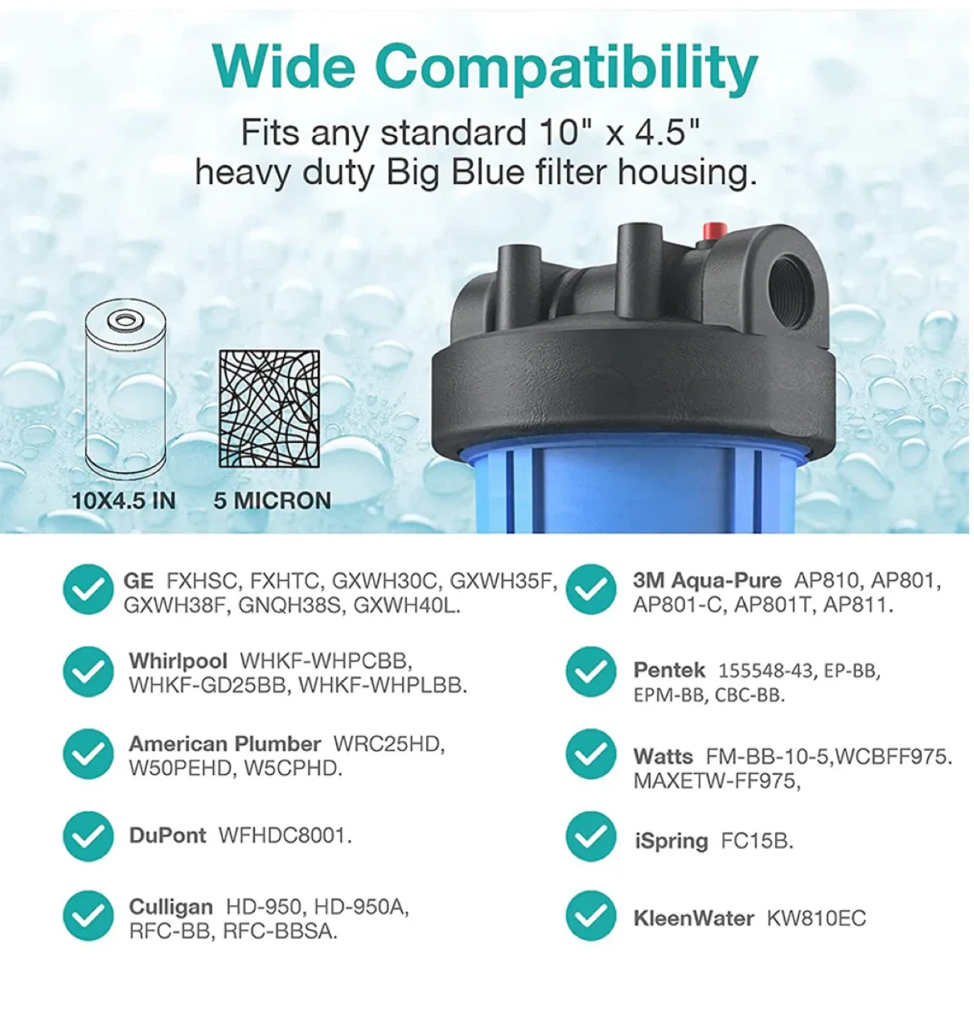 SimPure PGC Whole House Water Filter 3-Pack #Cleanout image indicator(3)