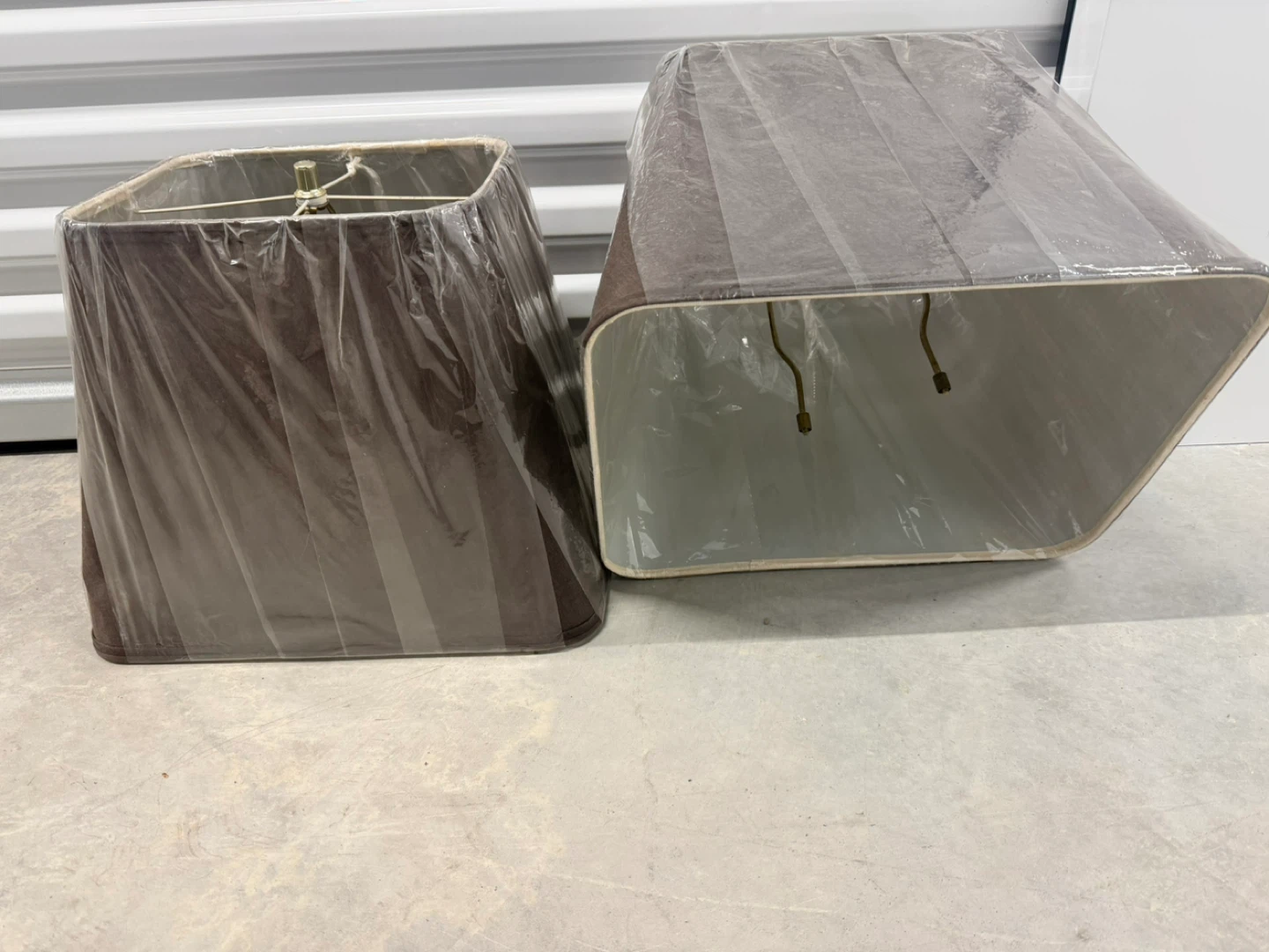 Brown Square Lamp Shades - Set of 2 - photo 2