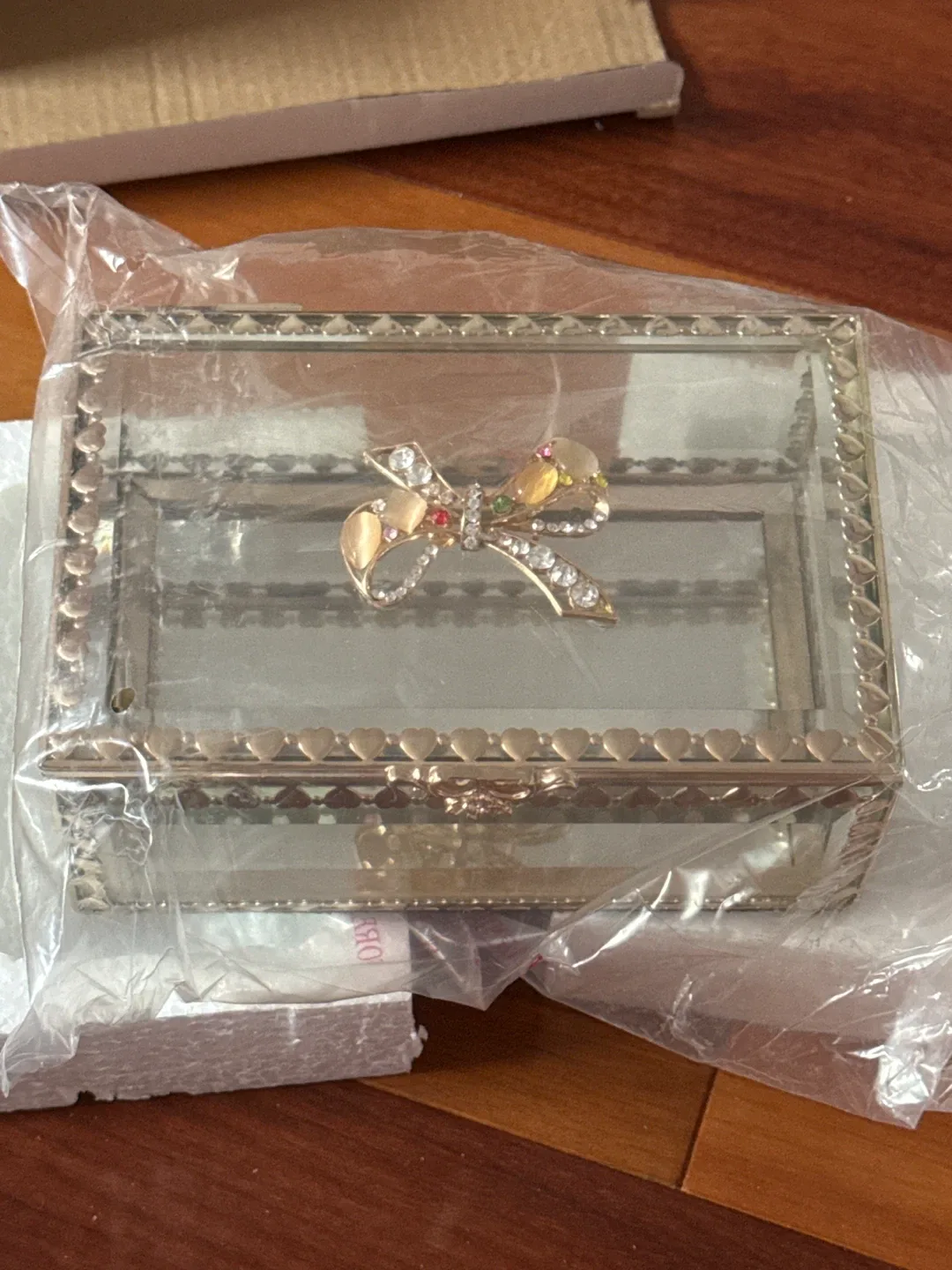 Jewelry Box with Bow Accent