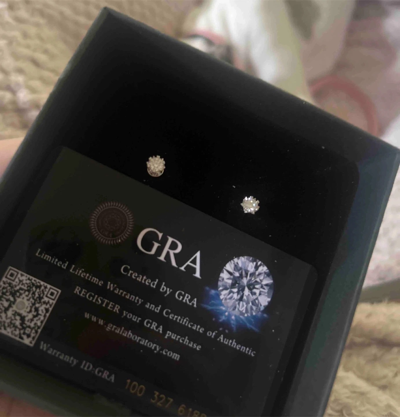 GRA Moissanite Stud Earrings