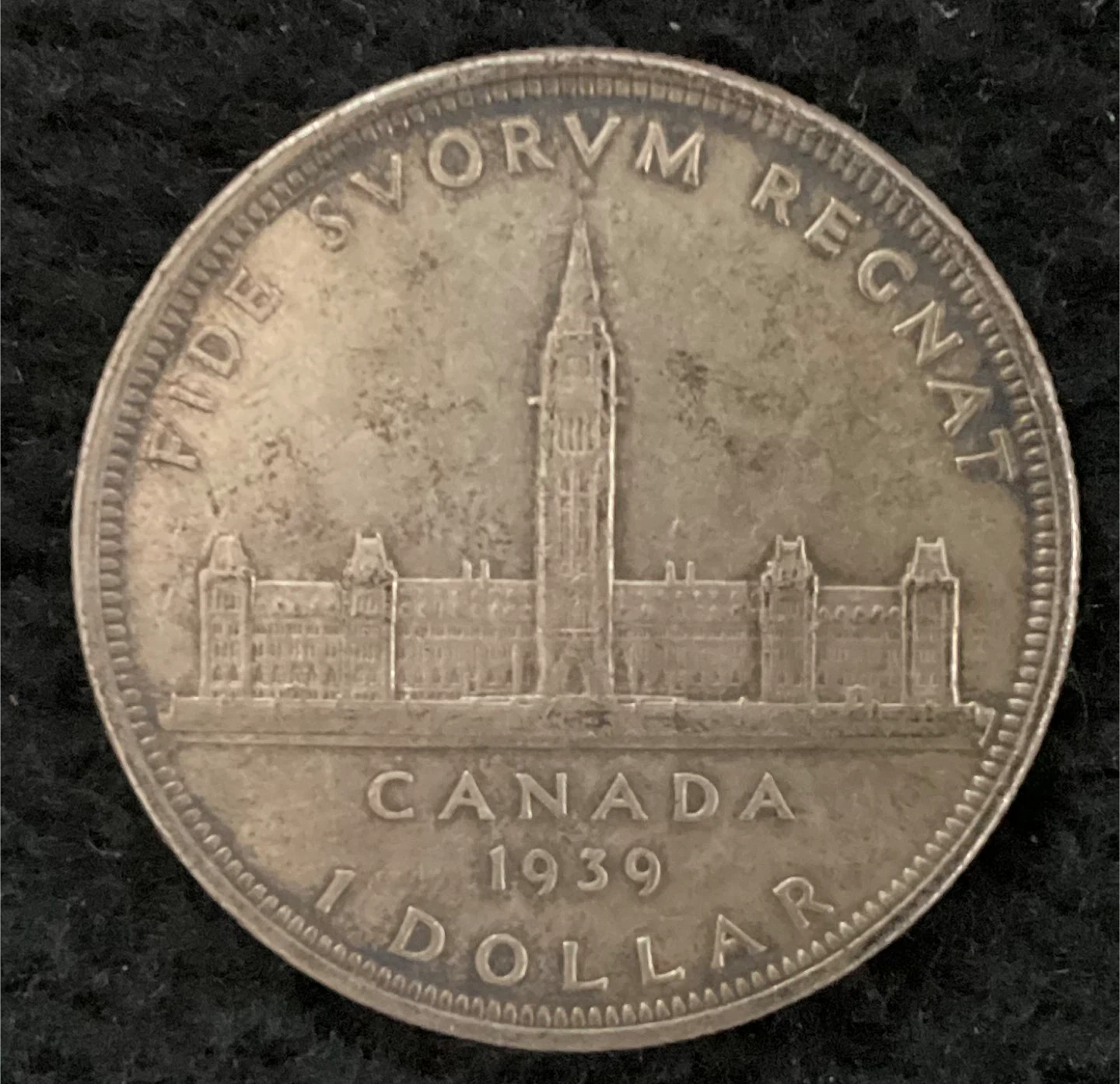 1939 Canadian Silver Dollar - photo 3