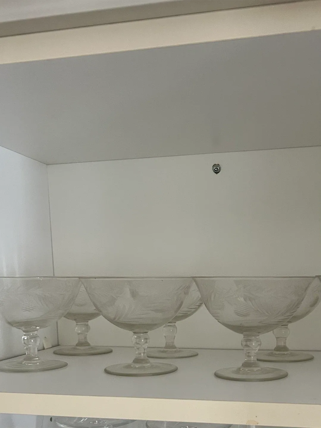 45 Vintage Etched Glass Cocktail/Dessert Glasses image indicator(9)