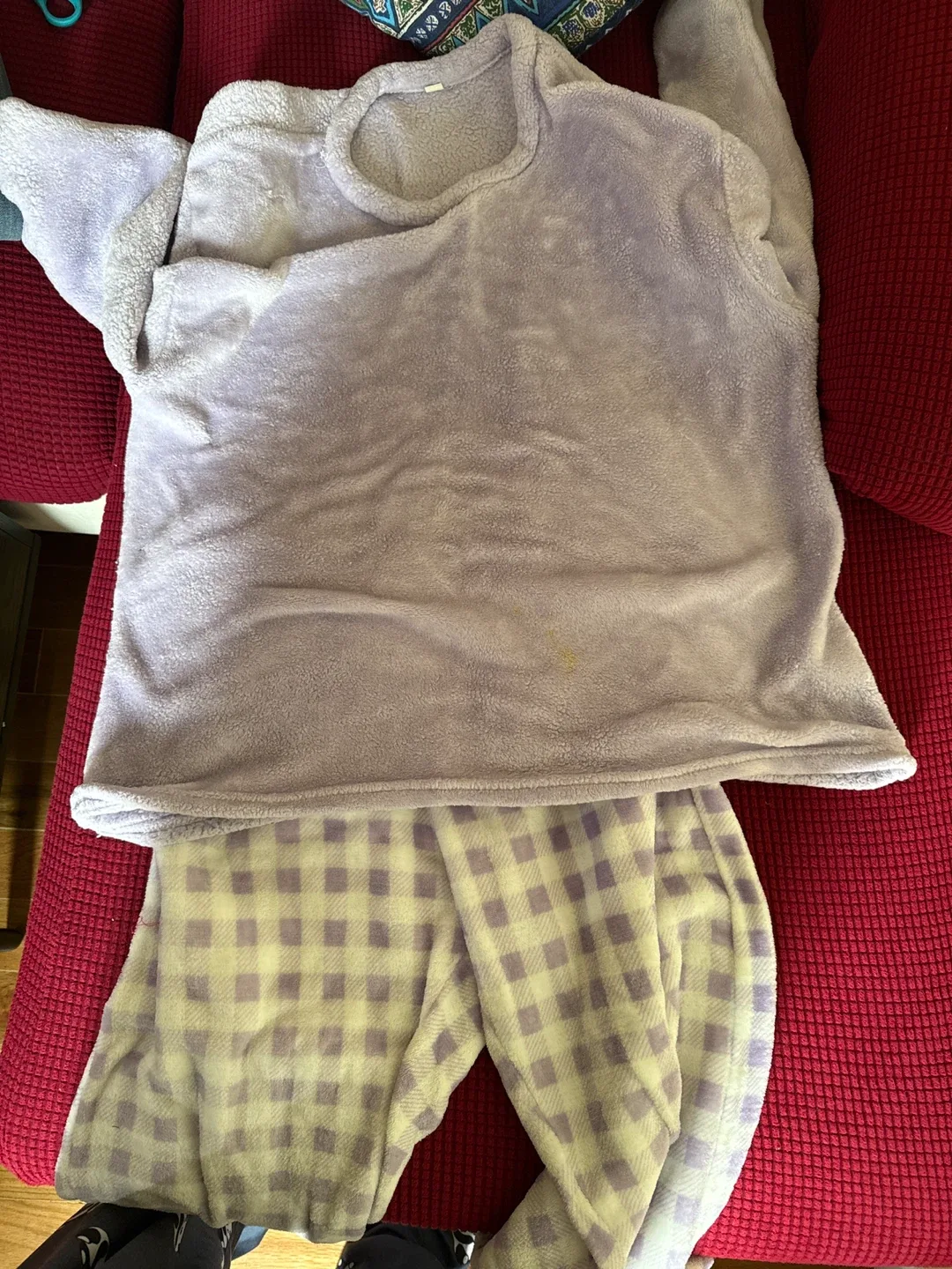 Fuzzy Purple Pajama Set