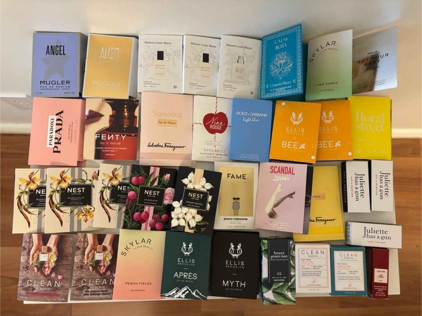 Fragrance samples $10 for 10