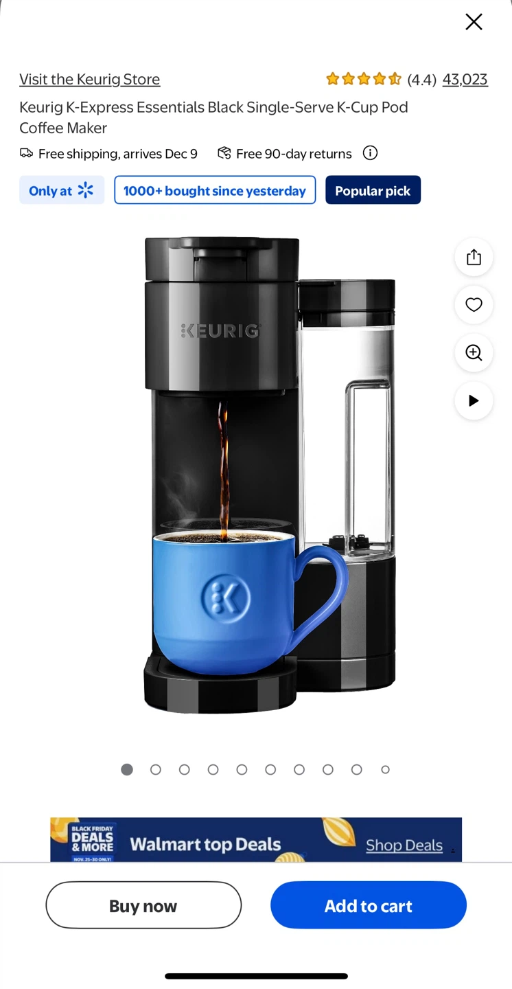 Keurig K-Express Essentials Single Serve Coffee Maker - photo 5
