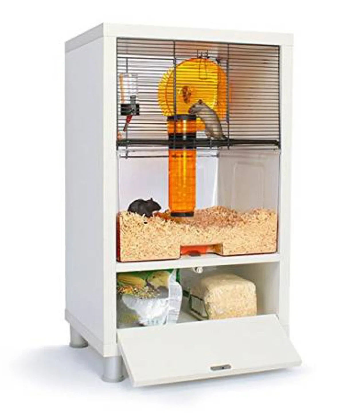Designer Hamster Cage With Storage  (Flatiron)