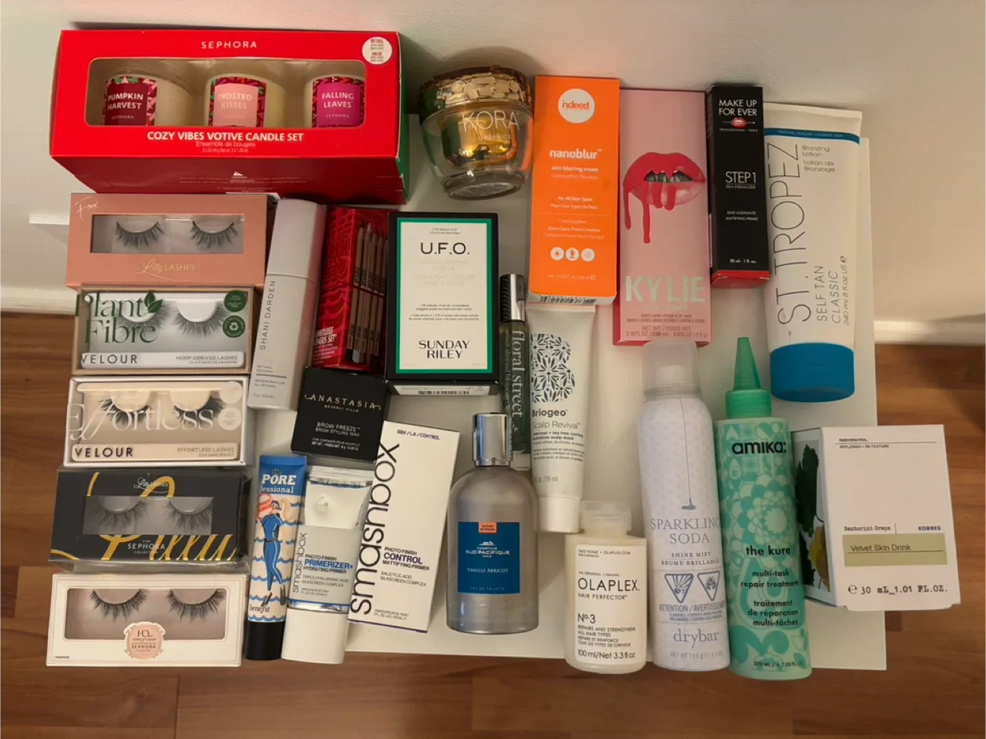 Assorted cosmetics and beauty