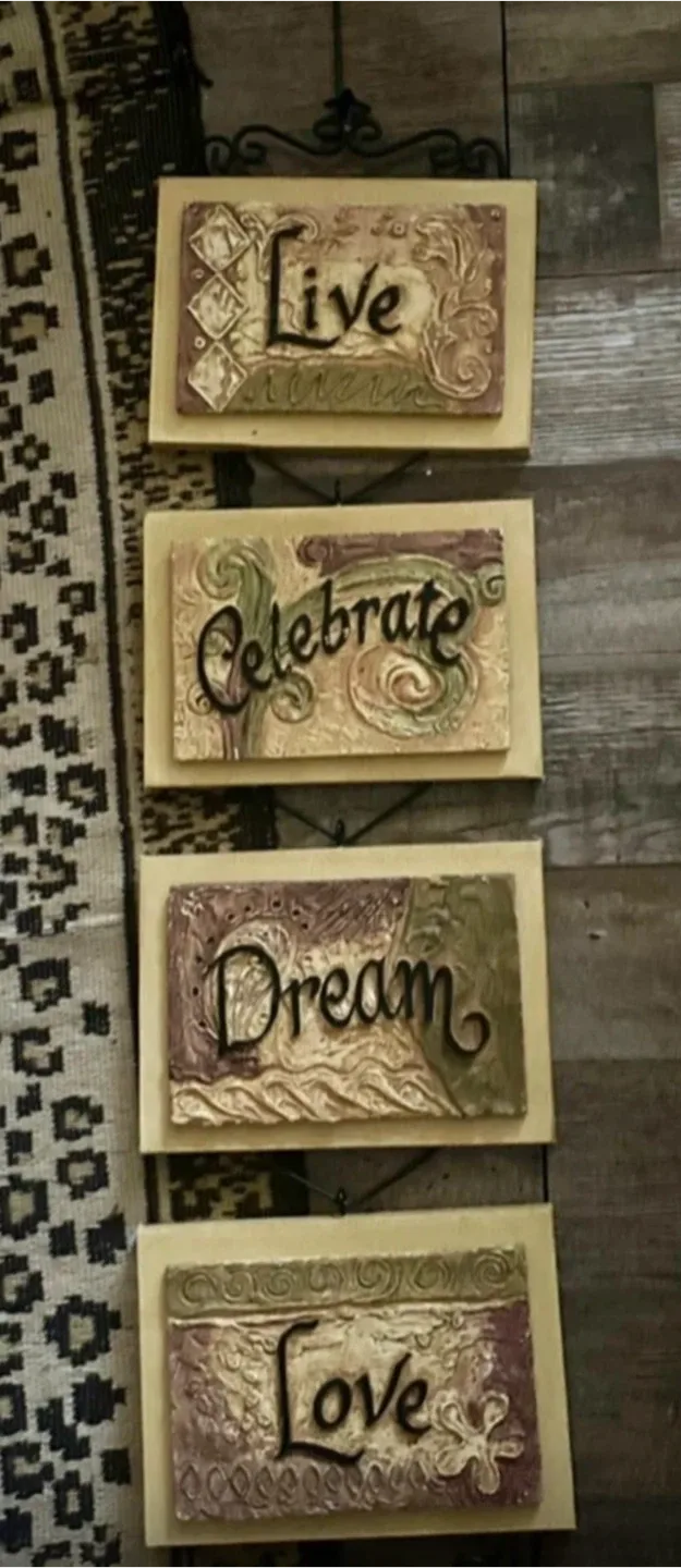 Live, Celebrate, Dream, Love Wall Decor
