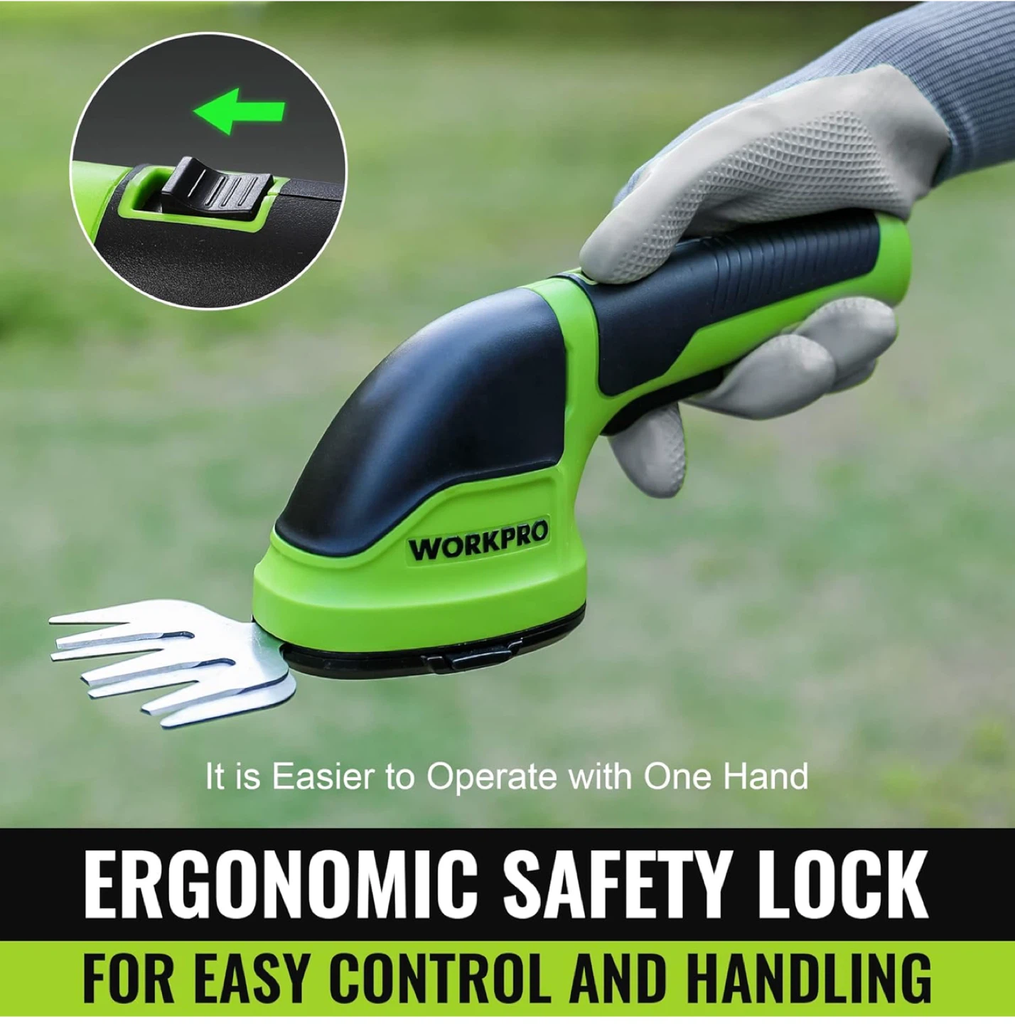 WORKPRO 2-in-1 Cordless Grass Shear/Hedge Trimmer  #Cleanout - photo 4