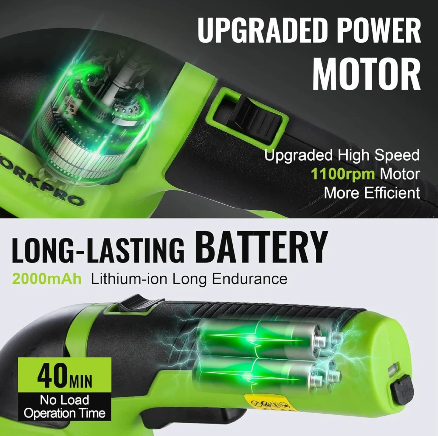 WORKPRO 2-in-1 Cordless Grass Shear/Hedge Trimmer  #Cleanout image indicator(3)