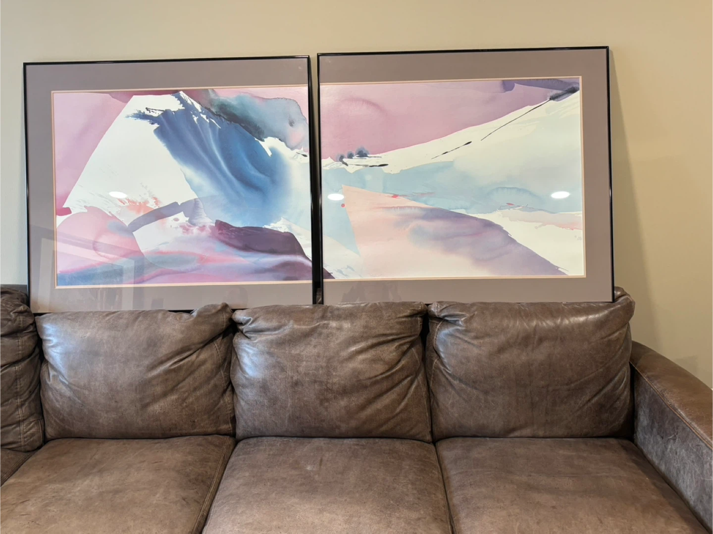 Framed Abstract Wall Art - Set of 2