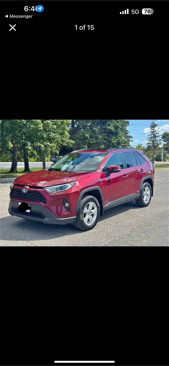 Red Toyota RAV4 XLE Premium