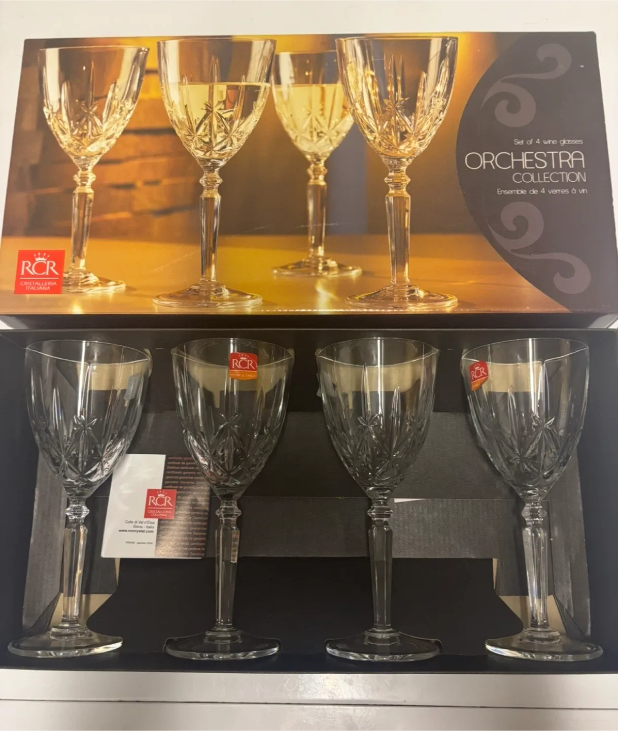 RCR Orchestra Collection Wine Glasses (Set of 4)
