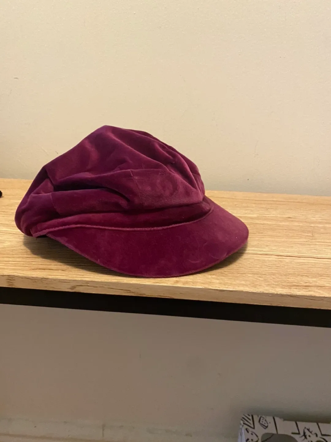 Burberry Velvet Hat - Size M