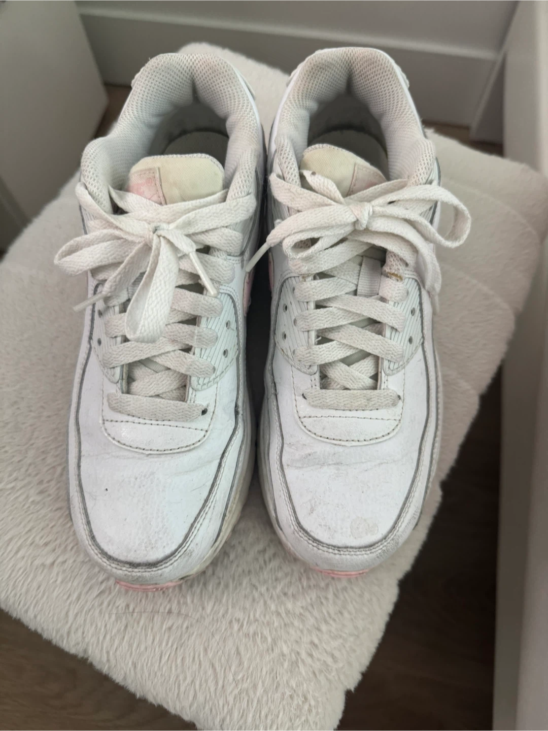 Nike Air Max 90 - Women's US 7 - White & Pink - photo 2